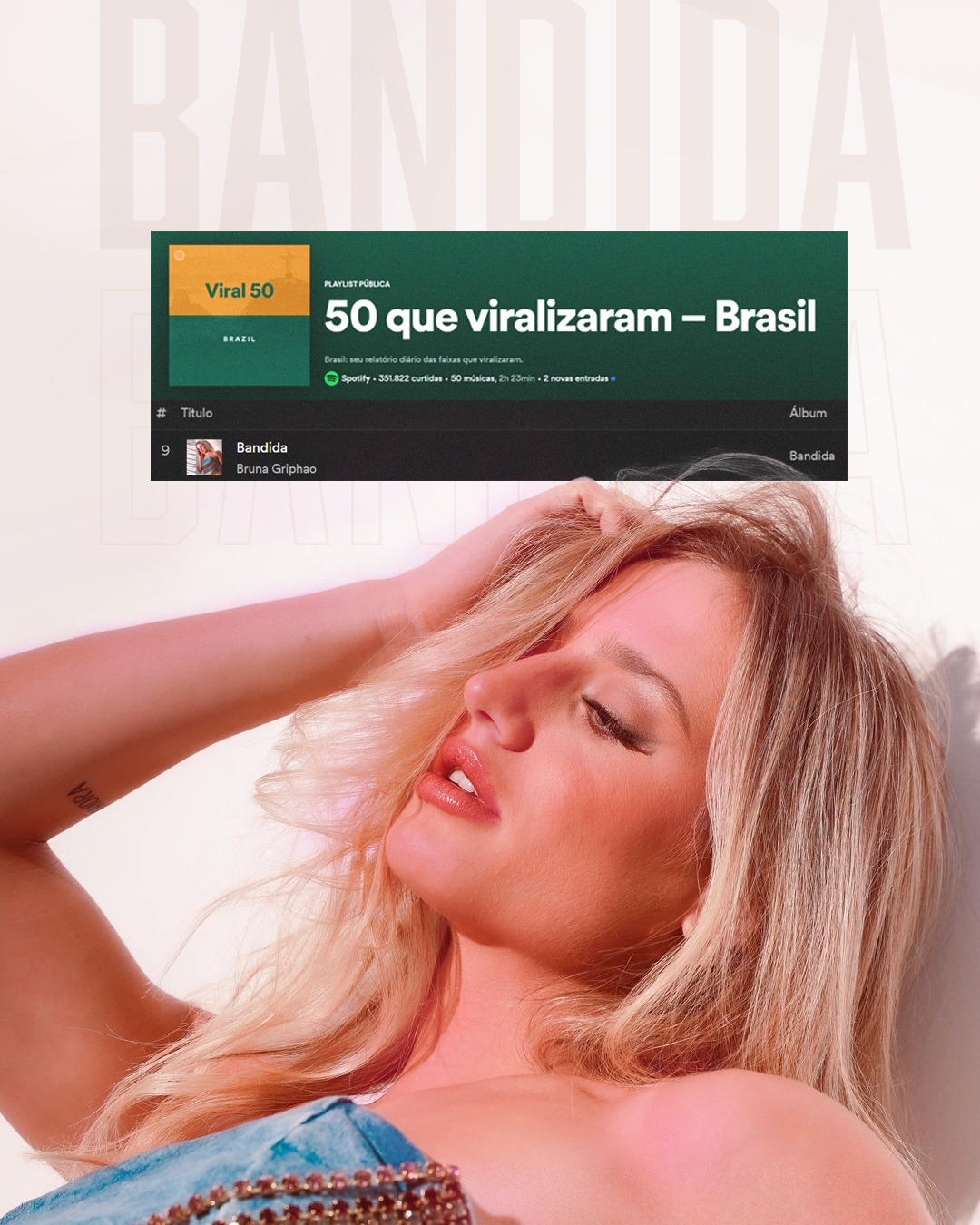 De fato, a atriz Bruna Griphao, do BBB 23, segue em alta agora como cantora (Créditos: Divulgação)