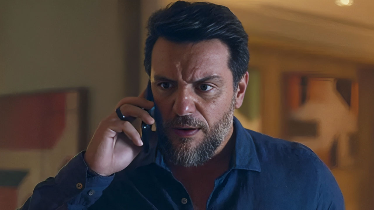 Moretti (Rodrigo Lombardi) em cena na novela Travessia (Créditos: Reprodução/TV Globo)