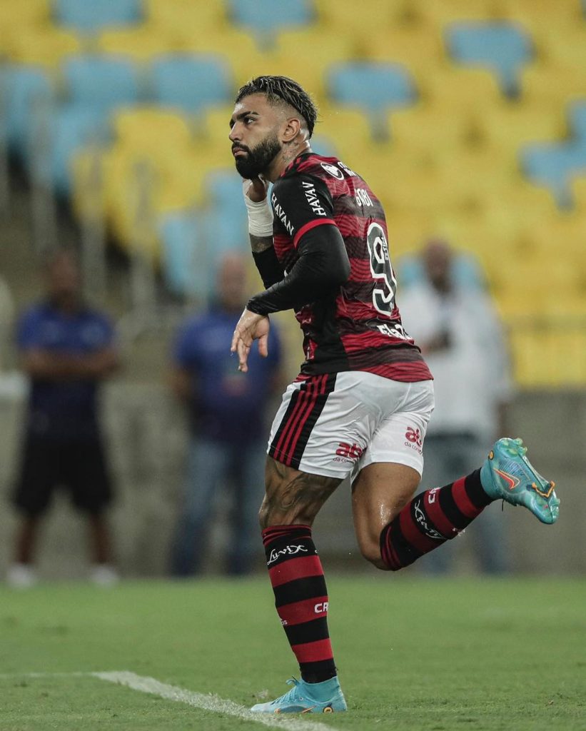 Gabigol atuando pelo Flamengo. Reprodução/Facebook