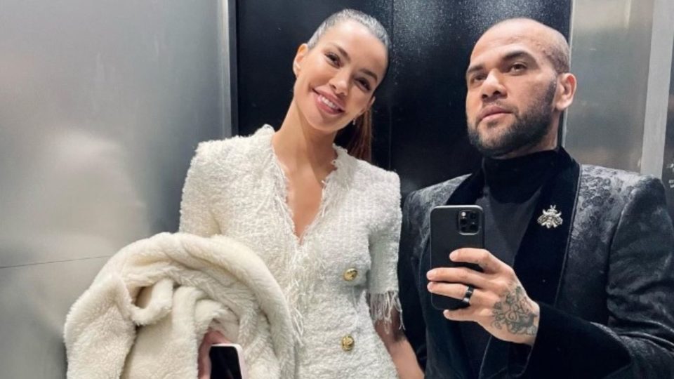 Joana Sanz e seu ex-marido Daniel Alves. Reprodução/Instagram