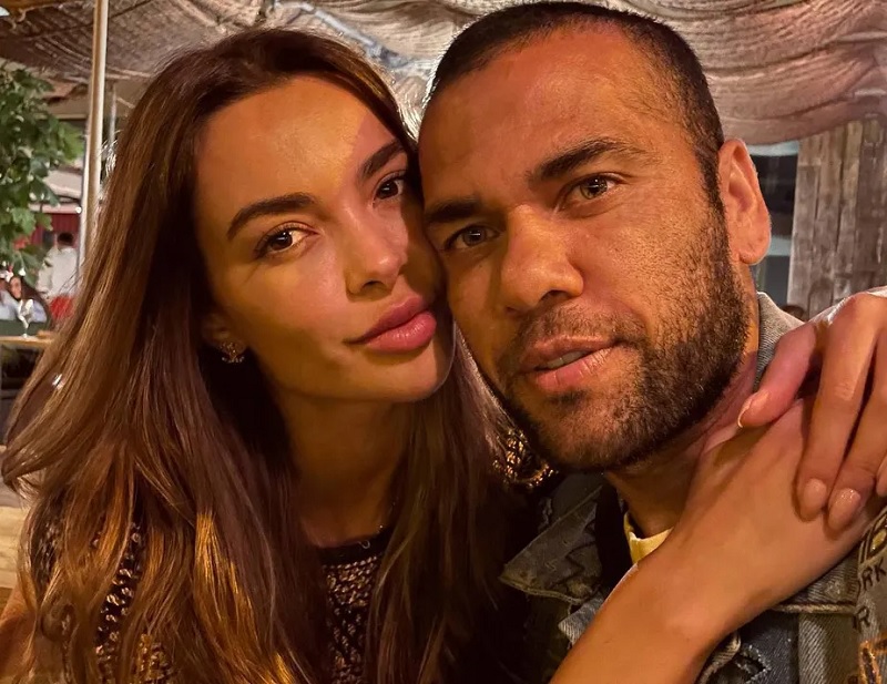 Joana Sanz e seu ex-marido Daniel Alves. Reprodução/Instagram