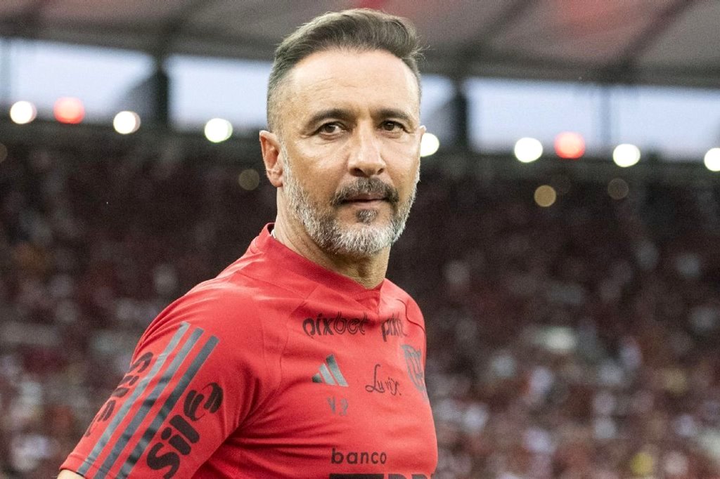 Vitor Pereira quando treinava o Flamengo. Foto: Divulgação