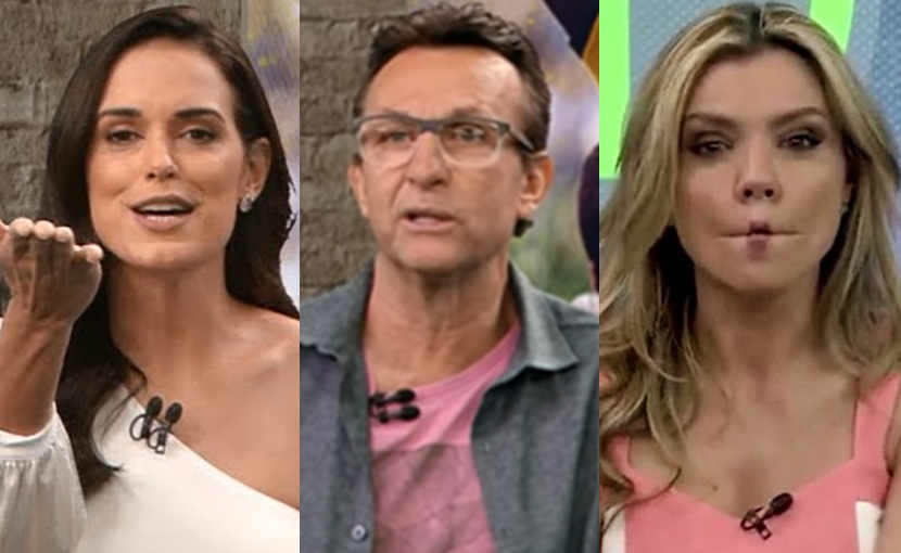 Neto ganhará reforço no programa Apito Final, exibido aos domingos pela Band. Lívia Nepomuceno e Marília Ruiz já integram o esportivo (Créditos: Reprodução/Montagem)