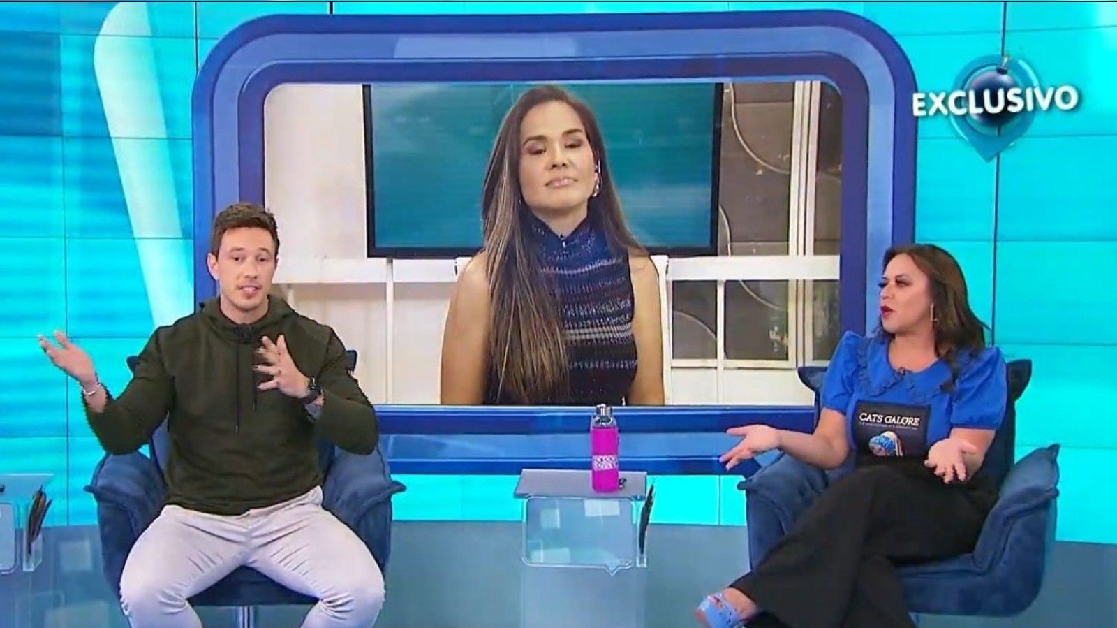 Isabele Benito, Flor e Gabriel Cartolano no Fofocalizando