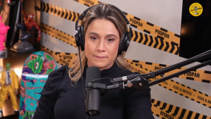 Fernanda Gentil em trecho da entrevista ao PodPah