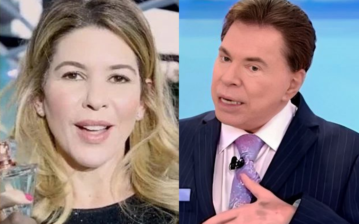 Daniela Beyruti e Silvio Santos (Foto: Reprodução)