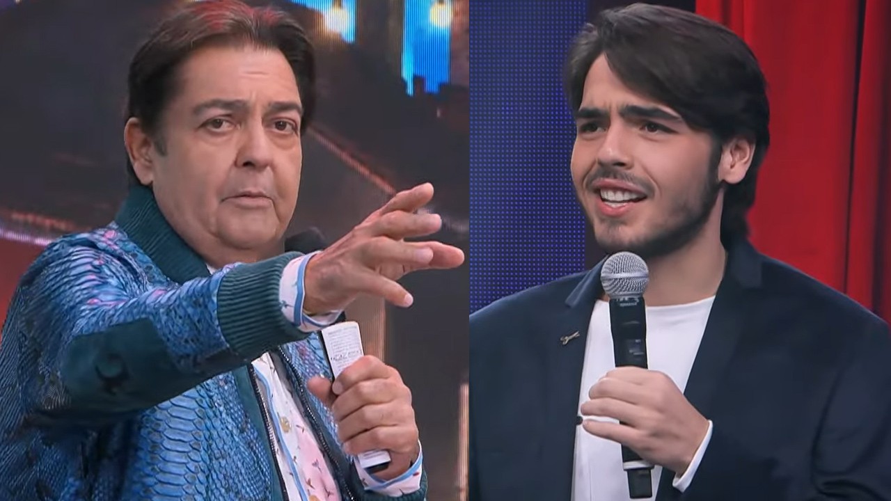 Faustão e o filho João Guilherme (Foto: Reprodução)