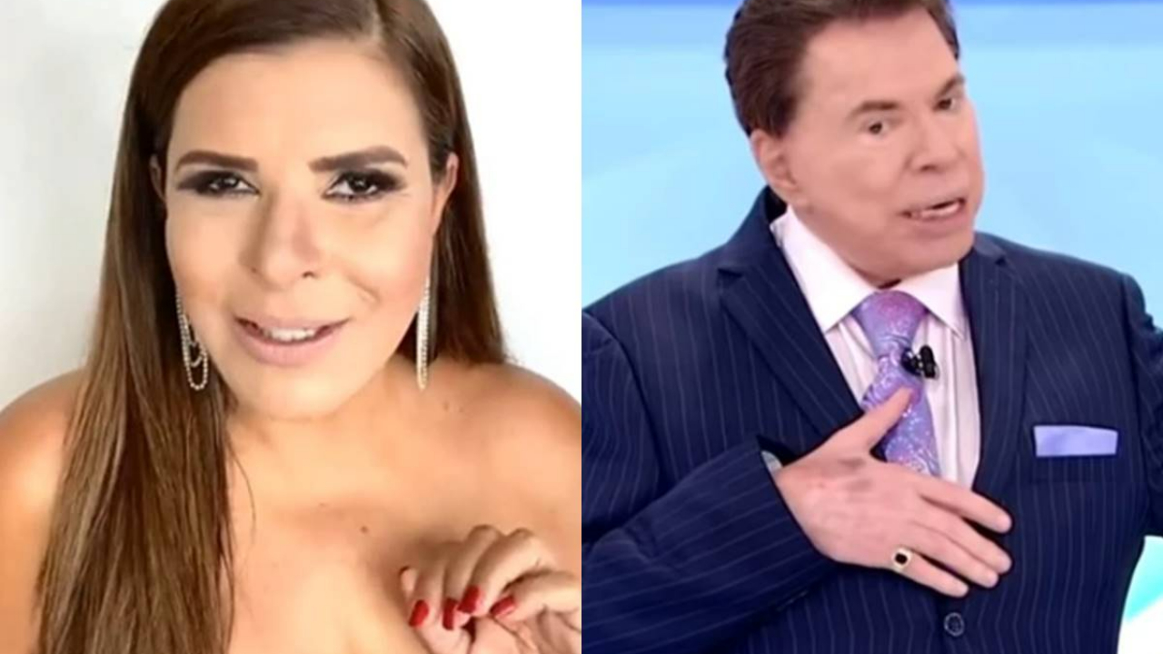 Mara Maravilha e Silvio Santos (Foto: Reprodução)