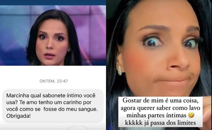 Ela não gosta de perguntas íntimas (Créditos: Reprodução/Montagem)