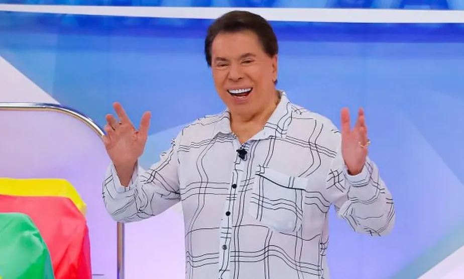 Silvio Santos no estúdio do Programa Silvio Santos