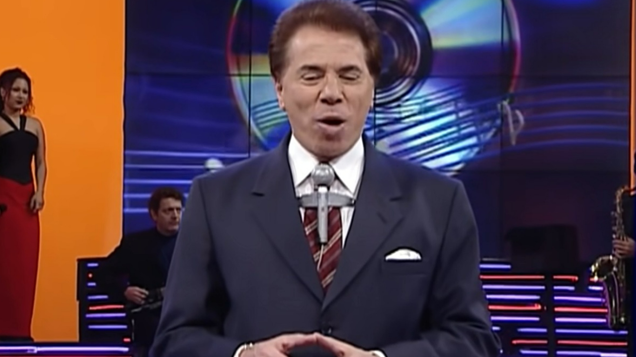 Silvio Santos no programa Qual é a Música? (Foto: Reprodução)