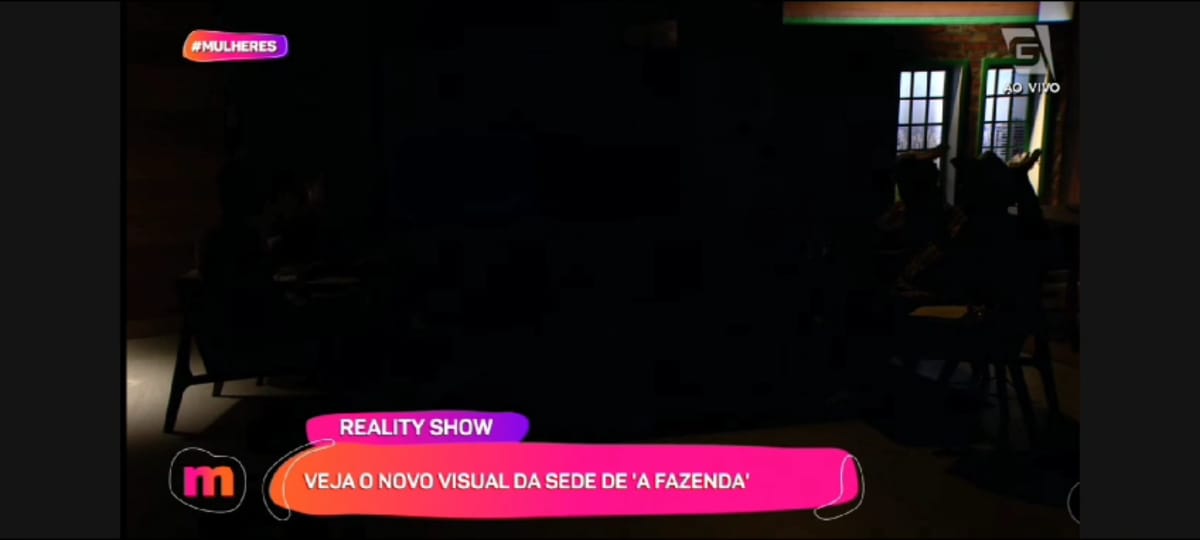 Estúdio da TV Gazeta fica sem luz durante o Mulheres