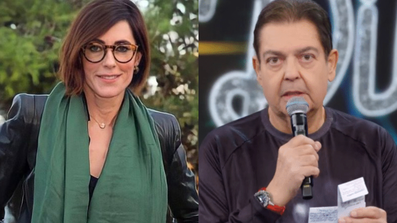 Christiane Torloni e Faustão (Foto: Reprodução)