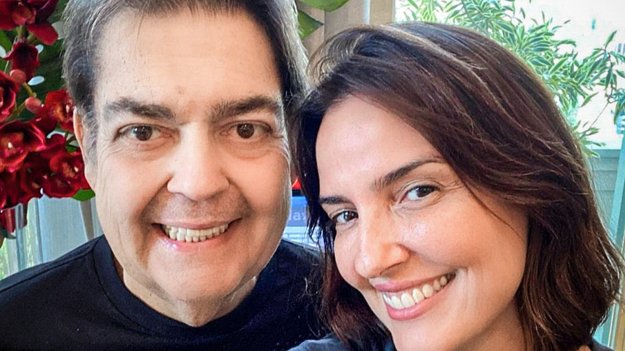 Faustão e a esposa, Luciana (foto: Divulgação)