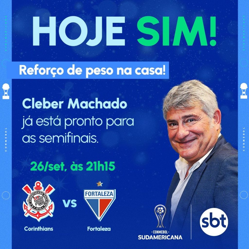 Recordando o bordão que ficou famoso na voz de Cléber Machado, o SBT divulgou na web a data de estreia do locutor