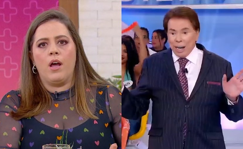 Silvio Santos também aprecia o trabalho de Tati Machado nas manhãs da TV Globo (Créditos: Reprodução/Montagem)