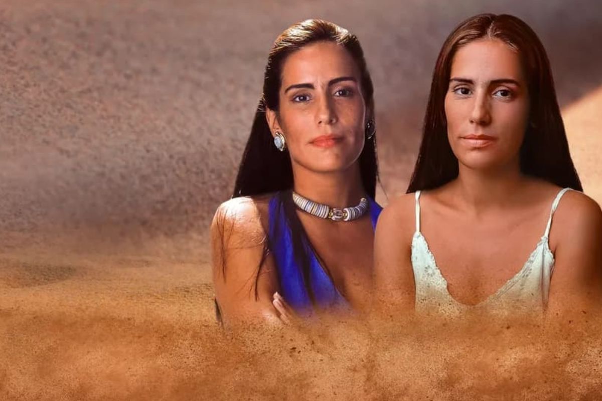 Cena histórica de Mulheres de Areia precisou ser refeita mais de dez vezes (Reprodução/Globo)