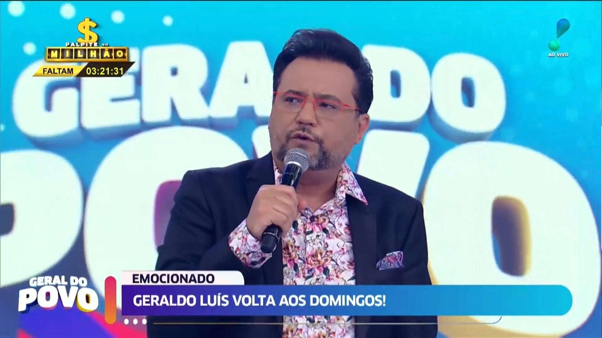 A estreia de Geraldo Luís aos domingos na RedeTV (Créditos: Reprodução)