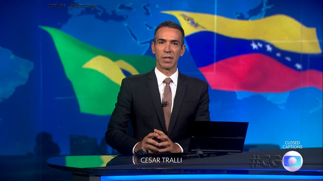 César Tralli no comando do Jornal Nacional