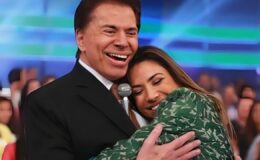 Silvio Santos e Patrícia Abravanel