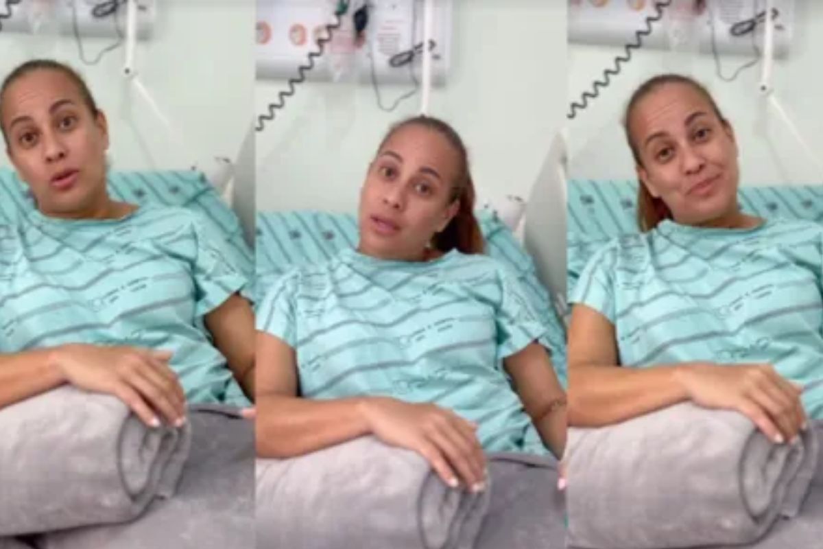 Renata Alves no hospital