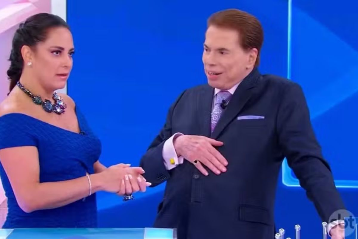 Silvio Santos e Silvia Abravanel