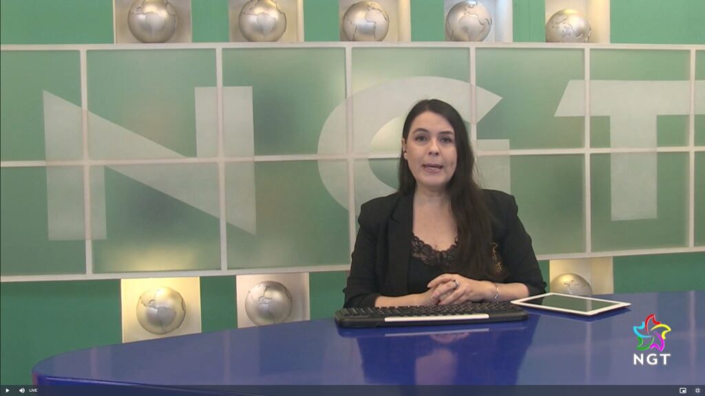 Vivyane Império apresentadora do NGT Notícias 